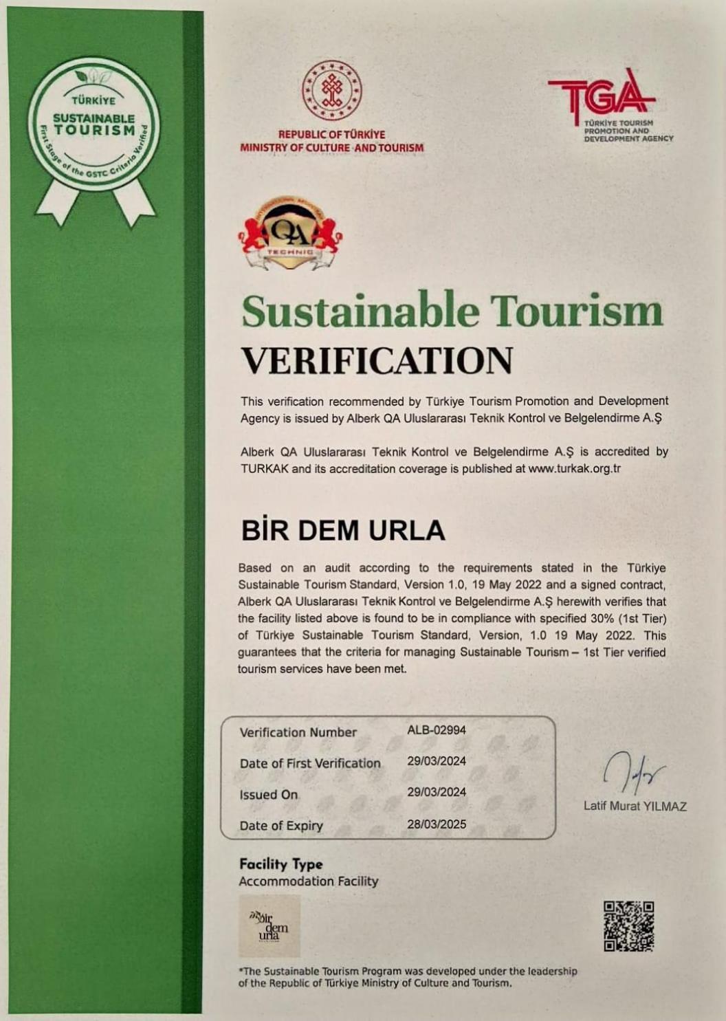 Bir Dem Urla Hotel Exterior photo